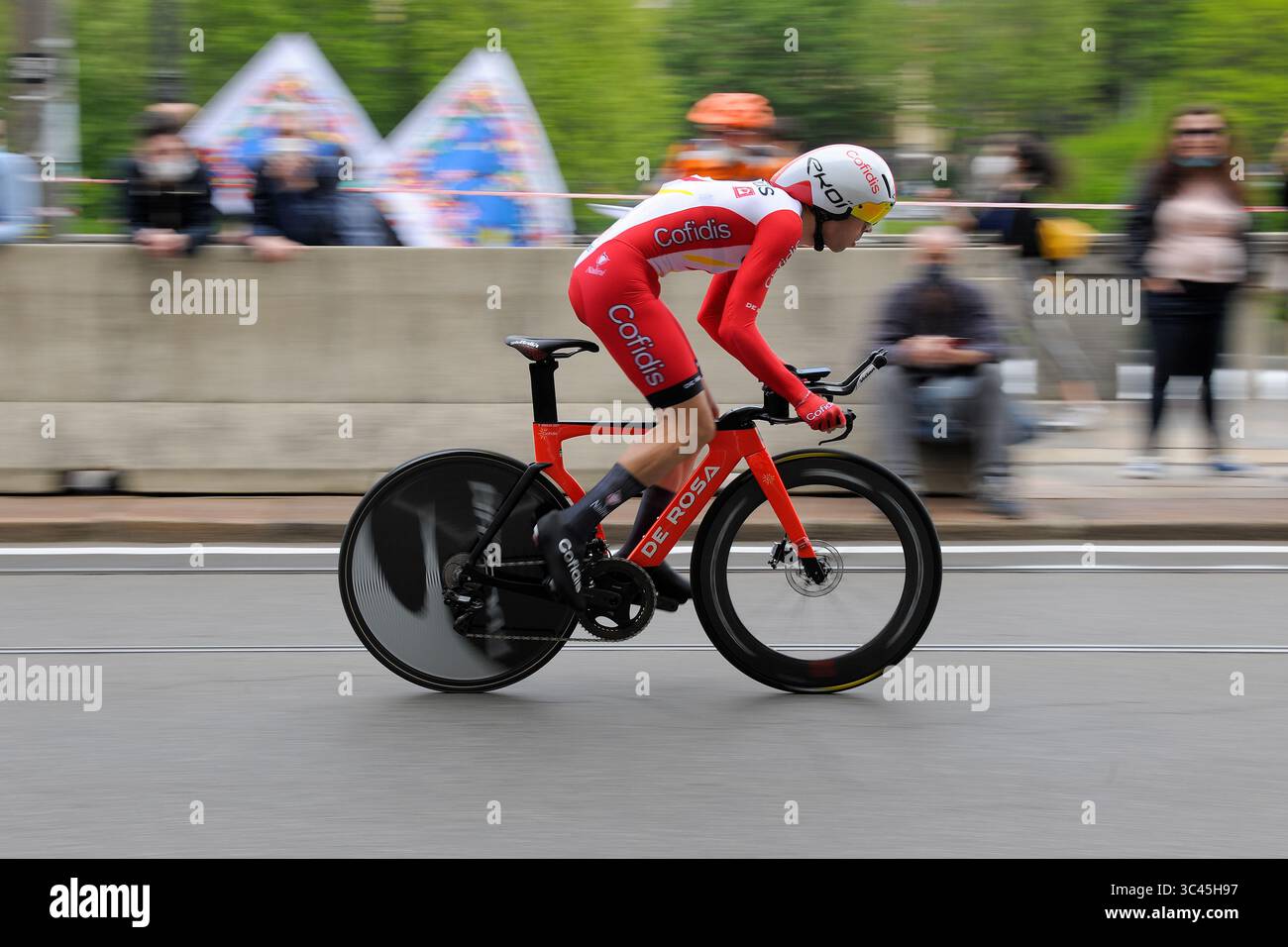 Nicolas Edet on Stage 20 at Le Tour De France 2020 Editorial Image
