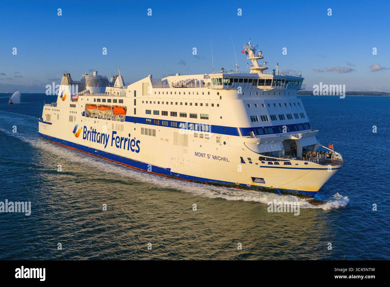 Mont St. Michel, a French cross-Channel ferry operated by Brittany ...