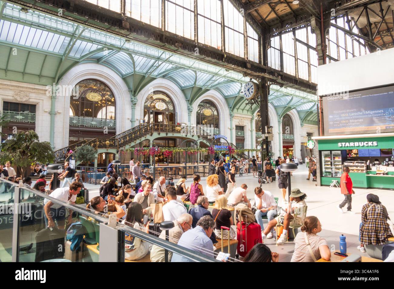Paris France June 16 2025 Interior Of The Gare De Lyon Railway Paris France June 16 2025 Interior Of The Gare De Lyon Railway