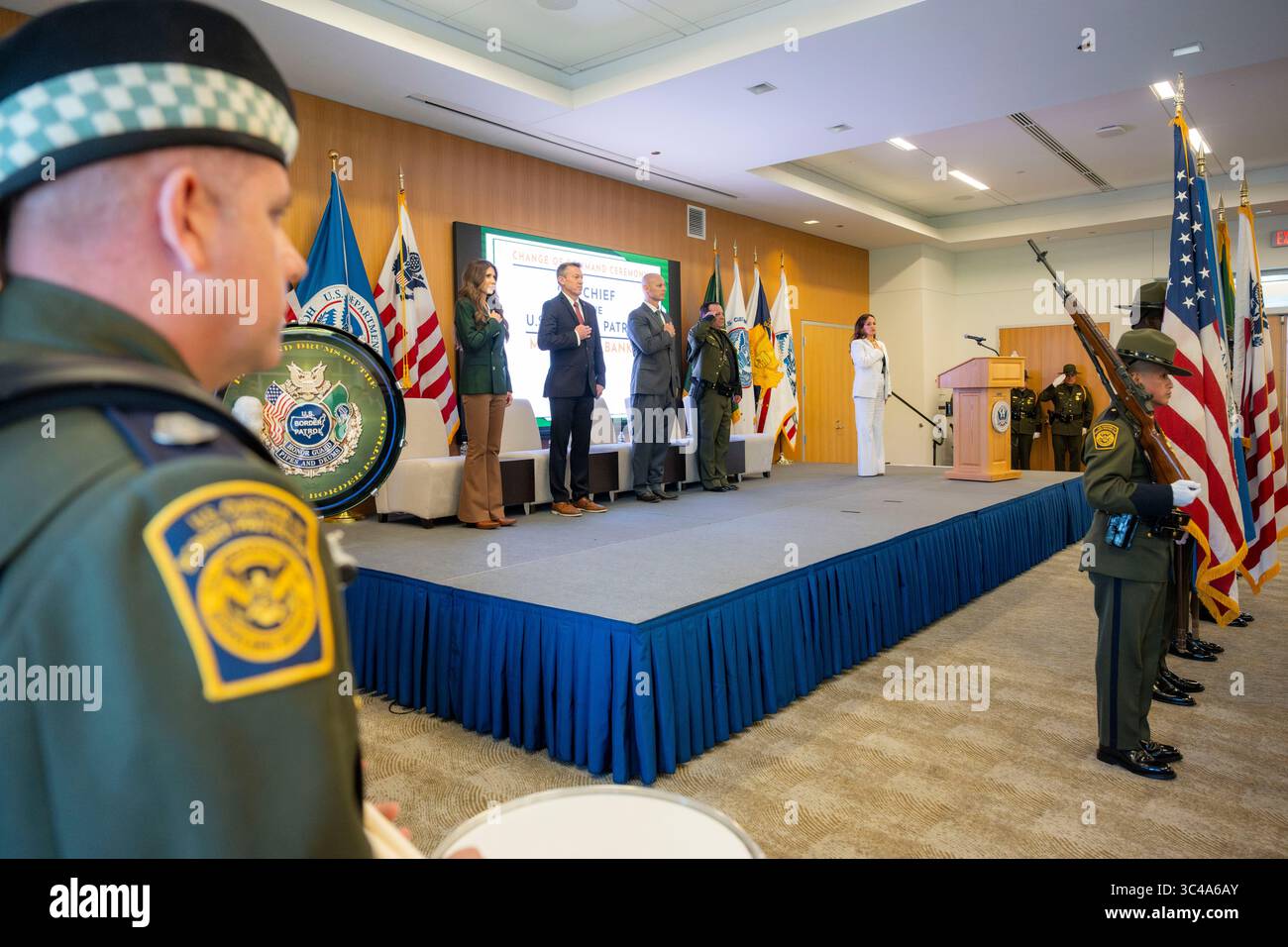 Department of Homeland Security (DHS) Secretary Kristi Noem swears in ...