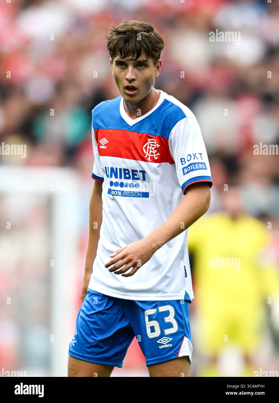 Rangers' Alexander Hutton during the pre-season friendly match at Ibrox ...