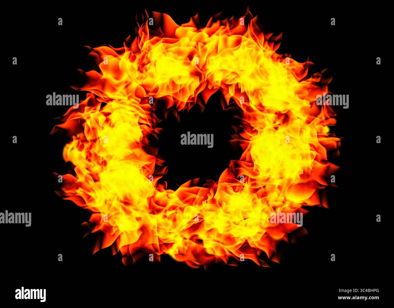 Fire ring flame circle hi-res stock photography and images - Alamy