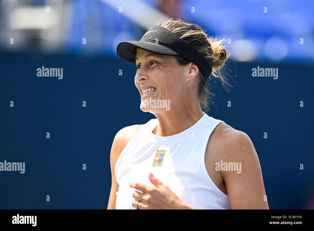 MONTREAL, QC - JULY 28: Tatjana Maria (GER) reacts after losing a point ...