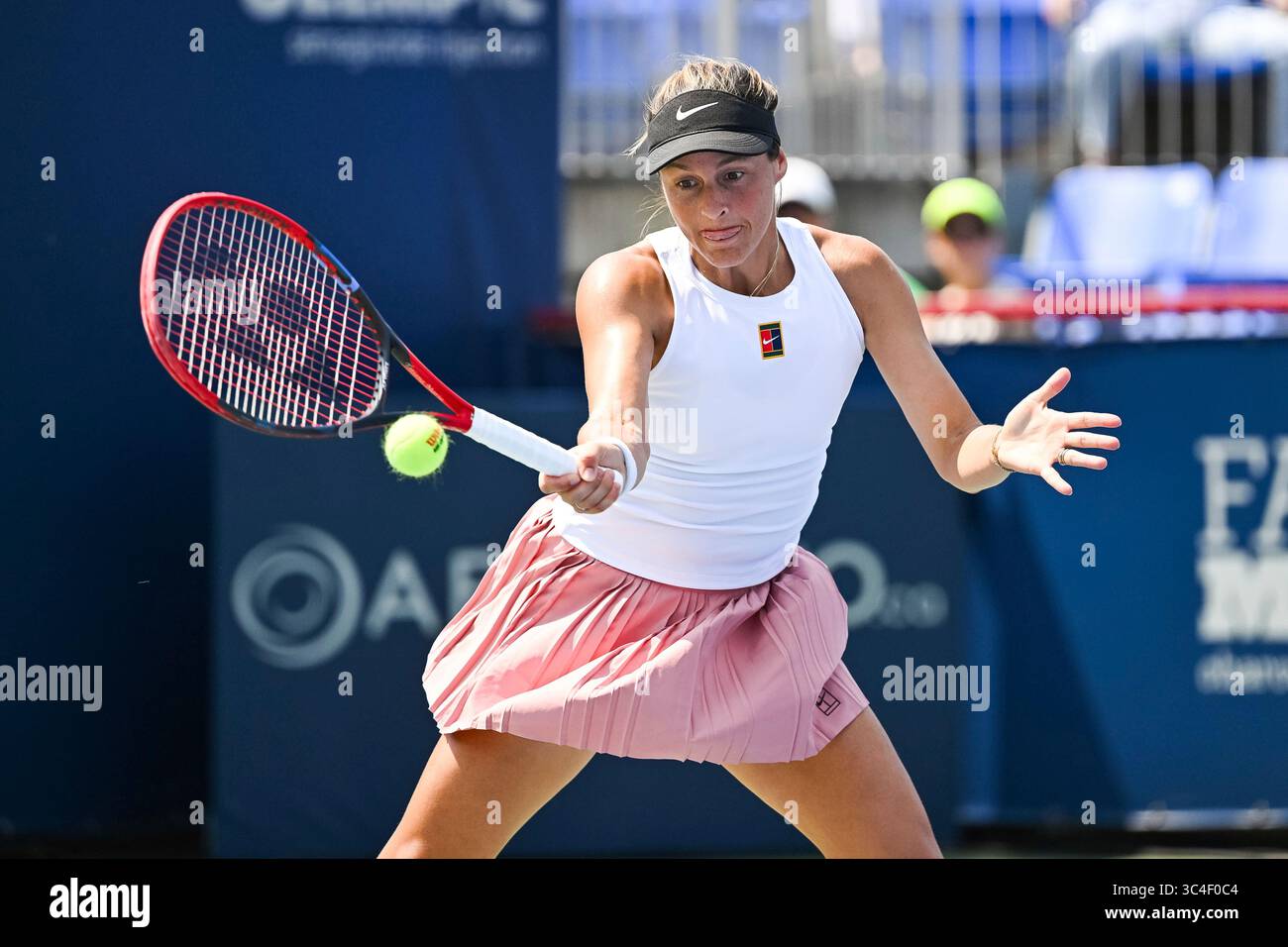 MONTREAL, QC - JULY 28: Tatjana Maria (GER) returns the ball during a ...