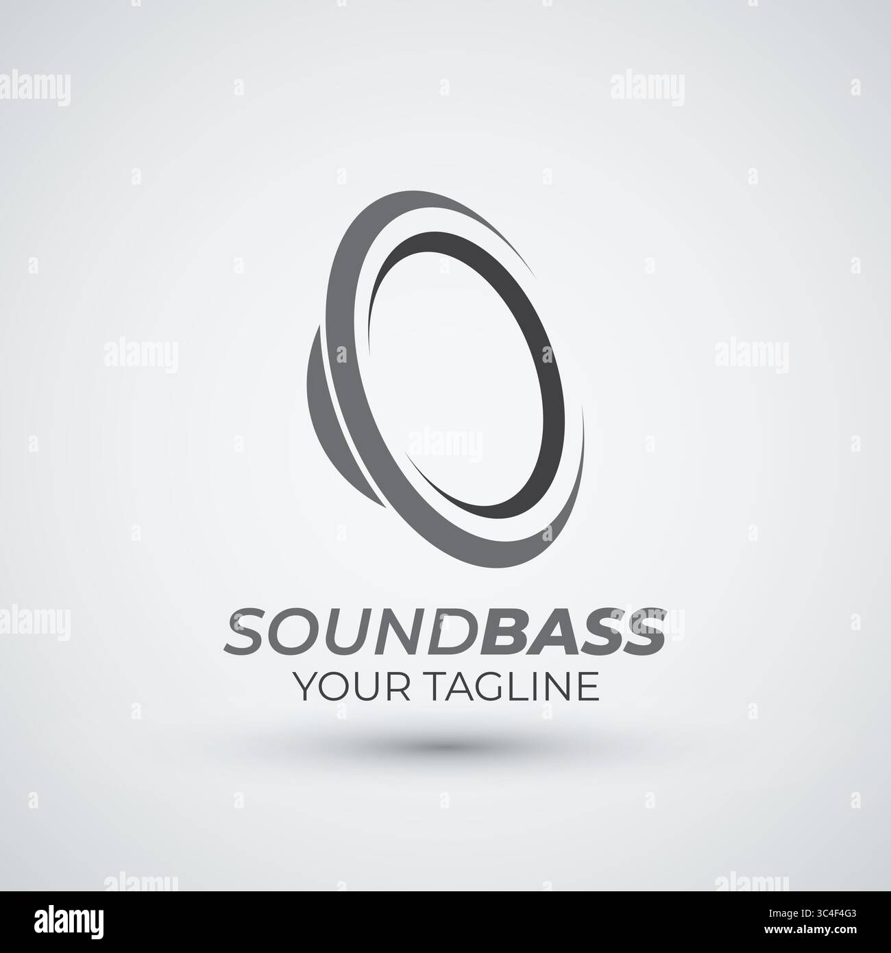 sound logo flat icon illustration vector template Stock Vector