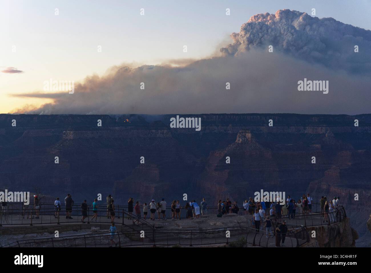 Smoke And A Pyrocumulus Cloud Rises At Sunset From The Dragon Bravo Smoke And A Pyrocumulus Cloud Rises At Sunset From The Dragon Bravo Fire At The Grand Canyon As Seen From Mather Point Near Grand Canyon Village Ariz Monday July 28 2025 Ap Photojon Gambrell 3C4HR1F