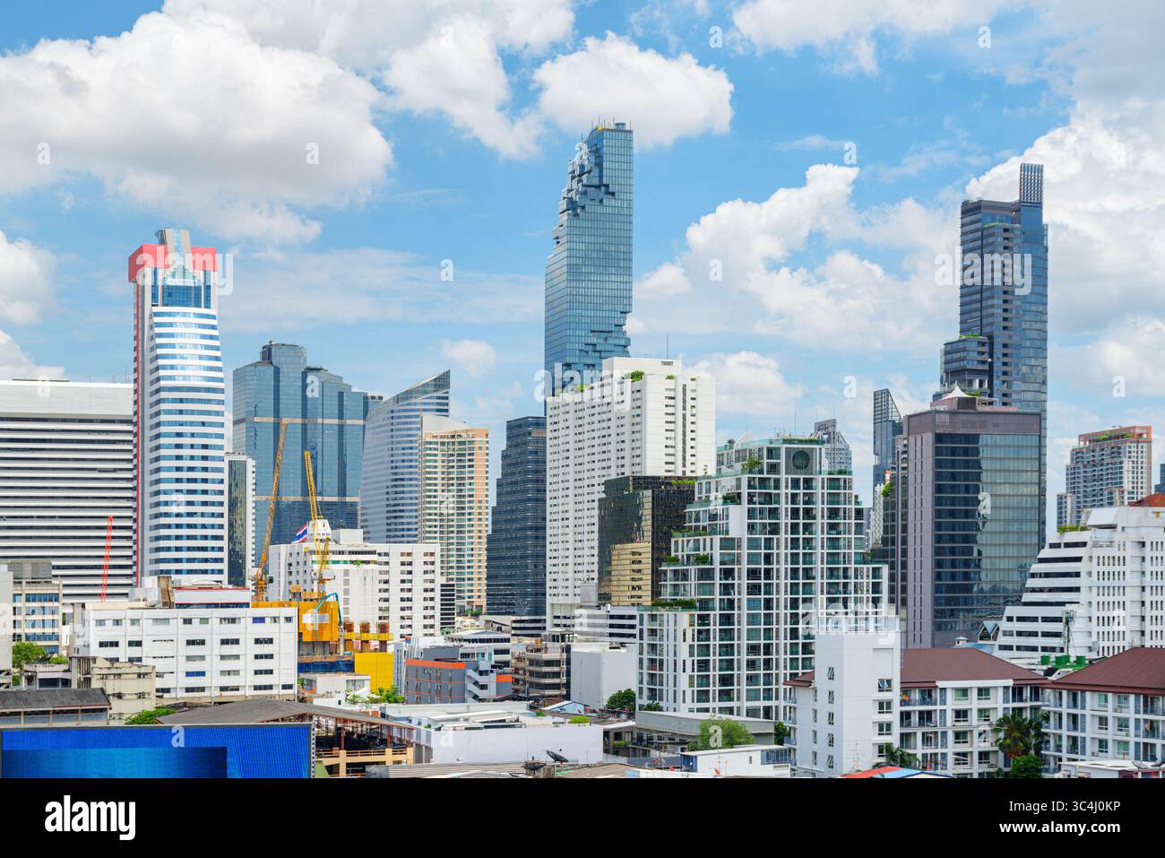 Bangkok skyline. High-rise buildings and skyscrapers in downtown Stock ...
