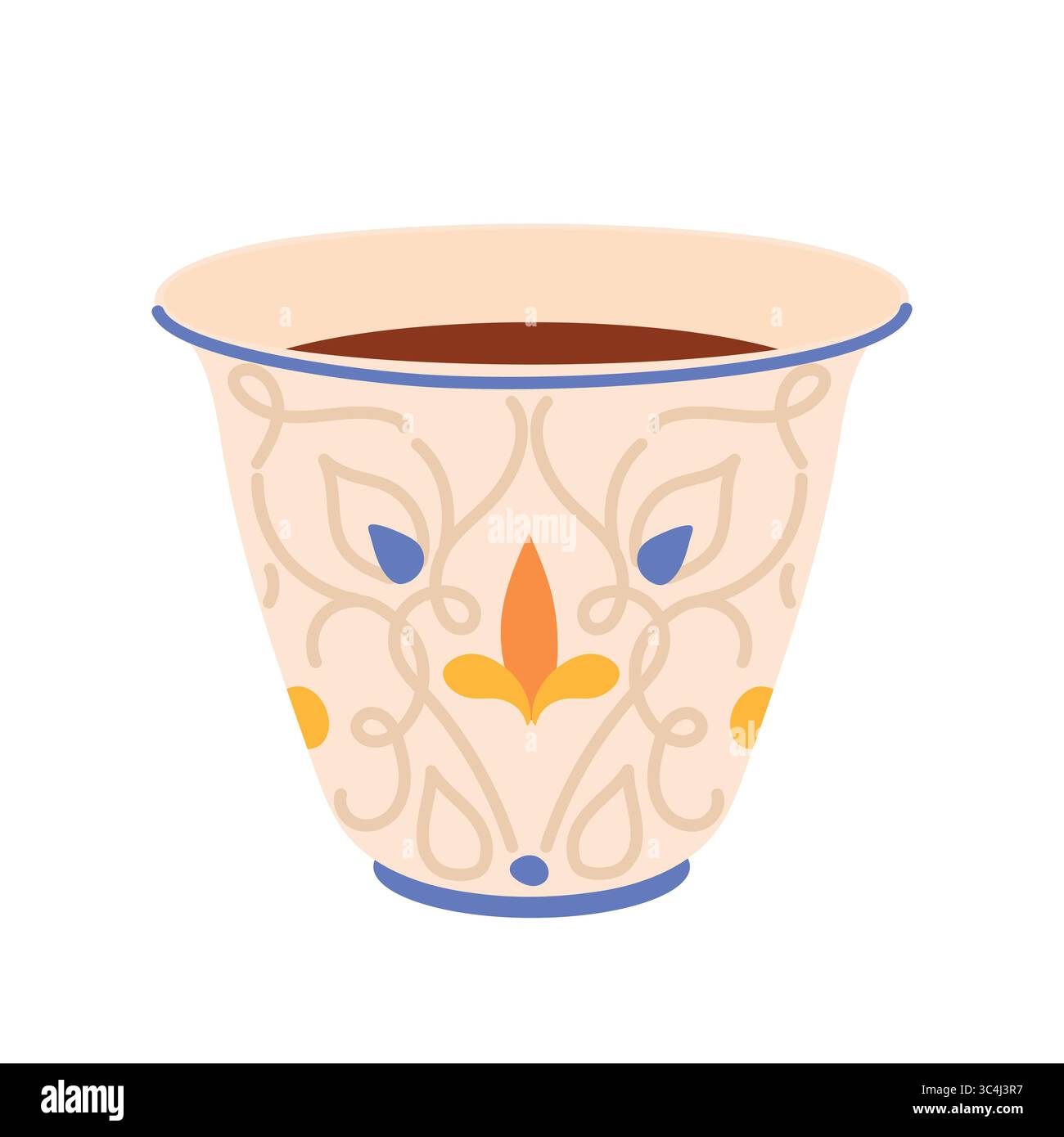 Arabic tea cup vector graphic hi-res stock photography and images - Alamy