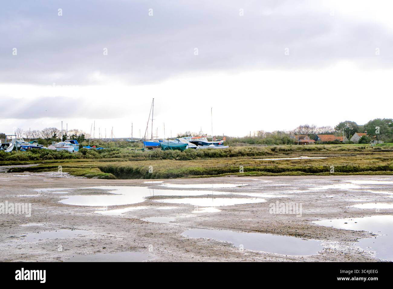 Stunning coastal wetlands and salt marshes Stock Photo - Alamy