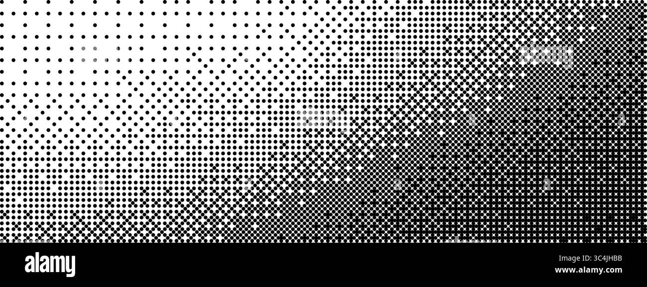 Abstract pixel bitmap pattern. Dithered geometric background in vintage ...