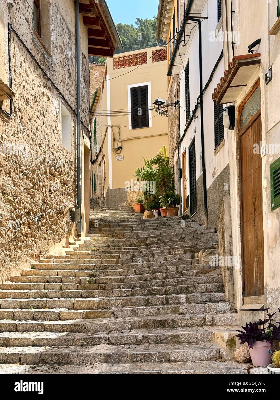 Treppe in Bunyola, Mallorca, Spanien Stock Photo