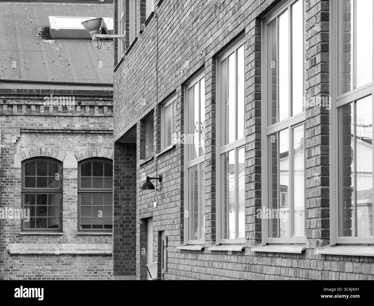 Row of white buildings Black and White Stock Photos & Images - Alamy
