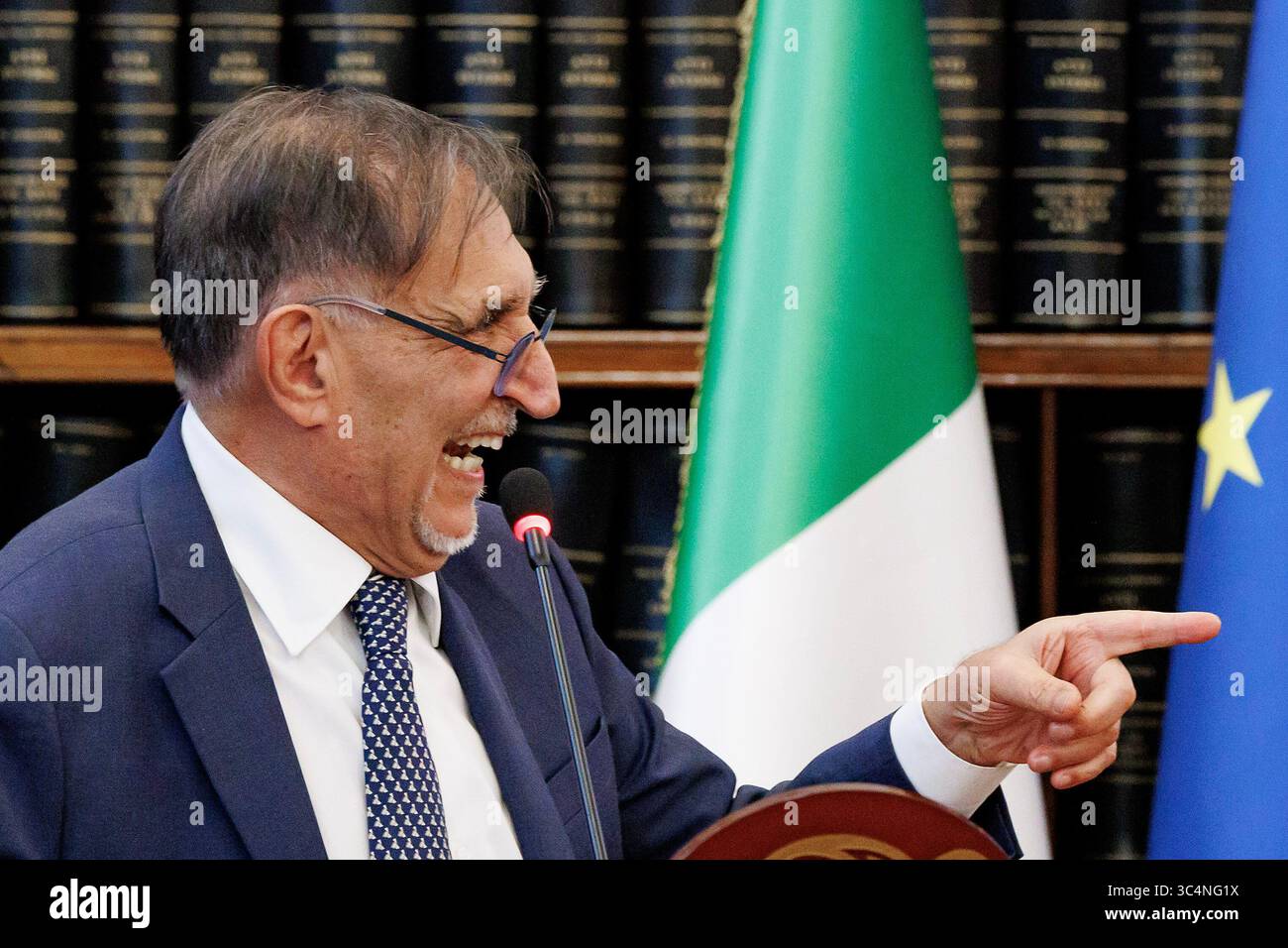 Il Presidente Del Senato Ignazio La Russa In Occasione Della Cerimonia Il Presidente Del Senato Ignazio La Russa In Occasione Della Cerimonia