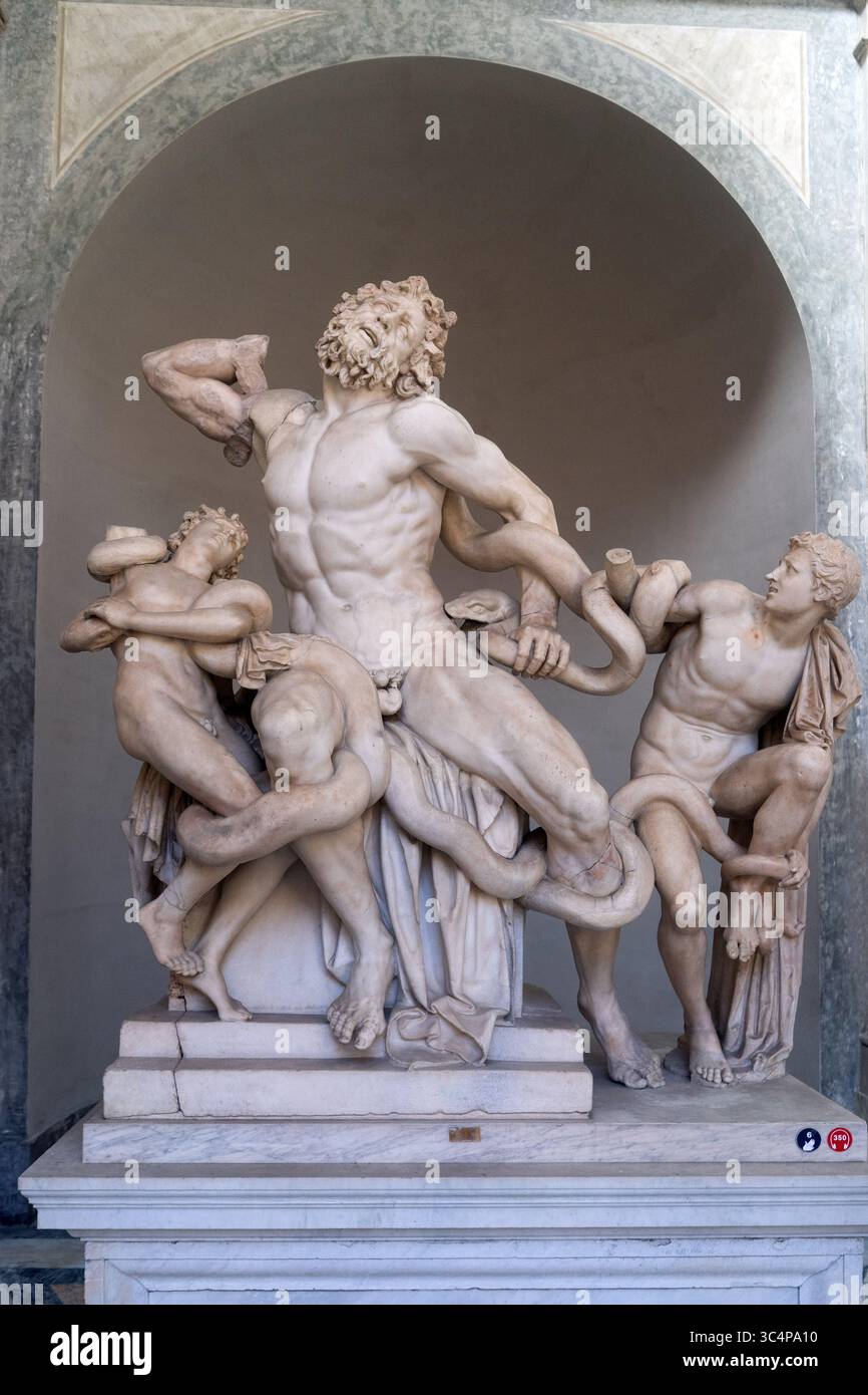 The statue of Laocoon and His Sons, also called the Laocoon Group
