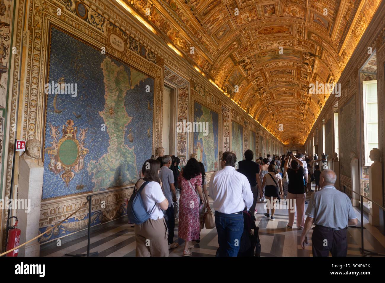 Vatican Museum - Rome Hall of the ancient maps Stock Photo - Alamy