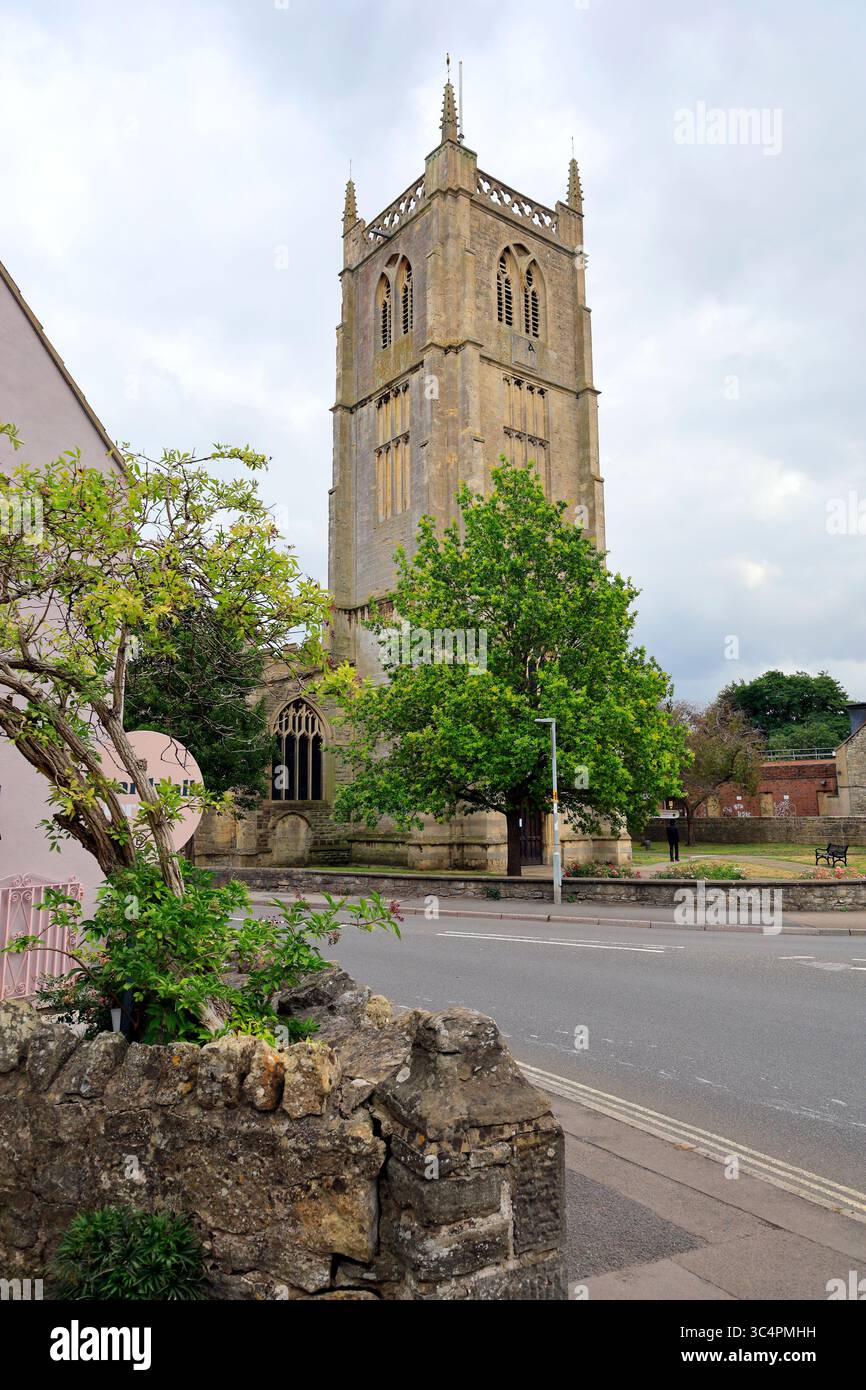 St John's parish church, Keynsham, Somerset. Stock Photo