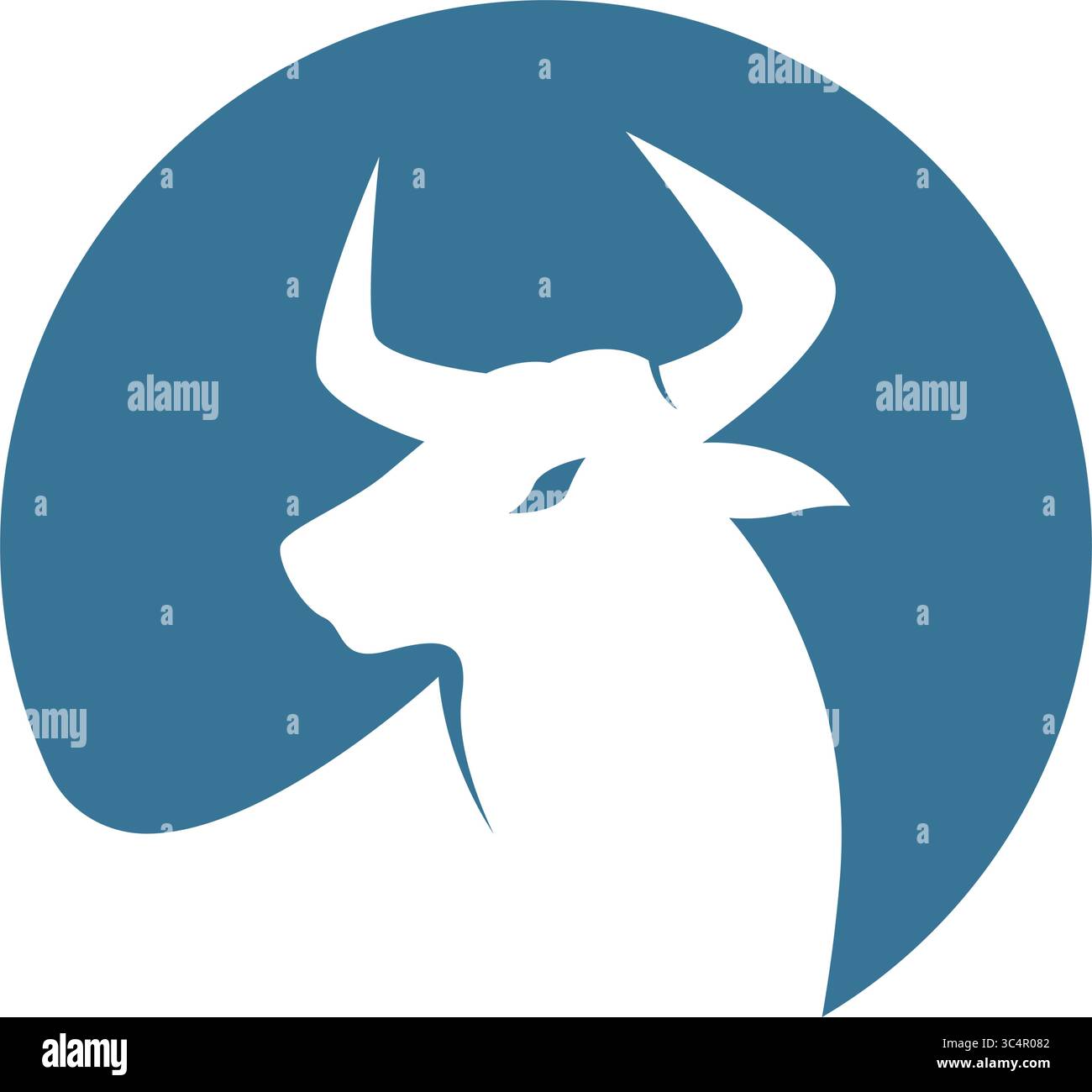 Bulls logo icon design illustration Stock Vector