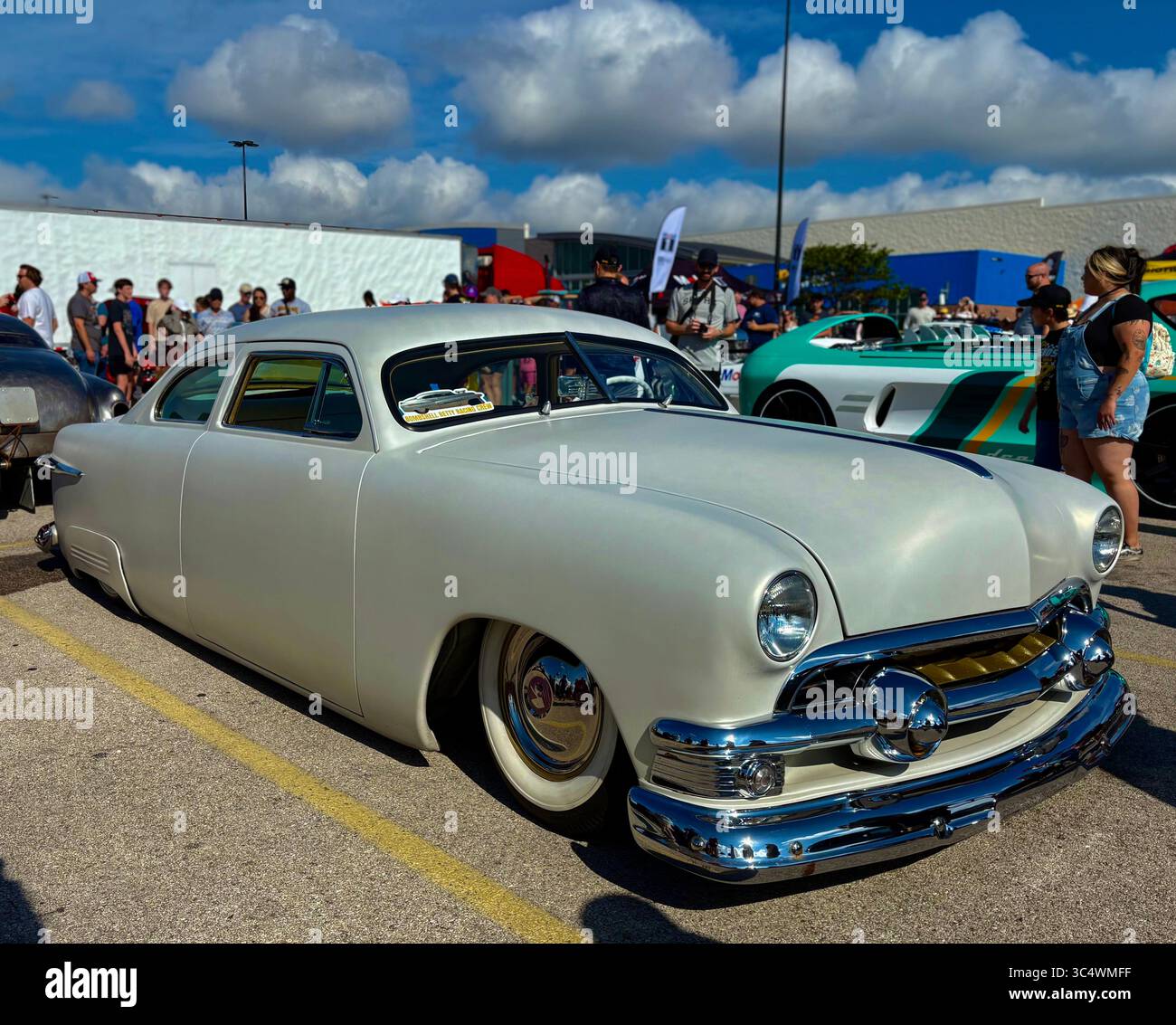 Ford Custom Deluxe - Smartphone Captured Stock Image Ford Custom Deluxe - Smartphone Captured Stock Image