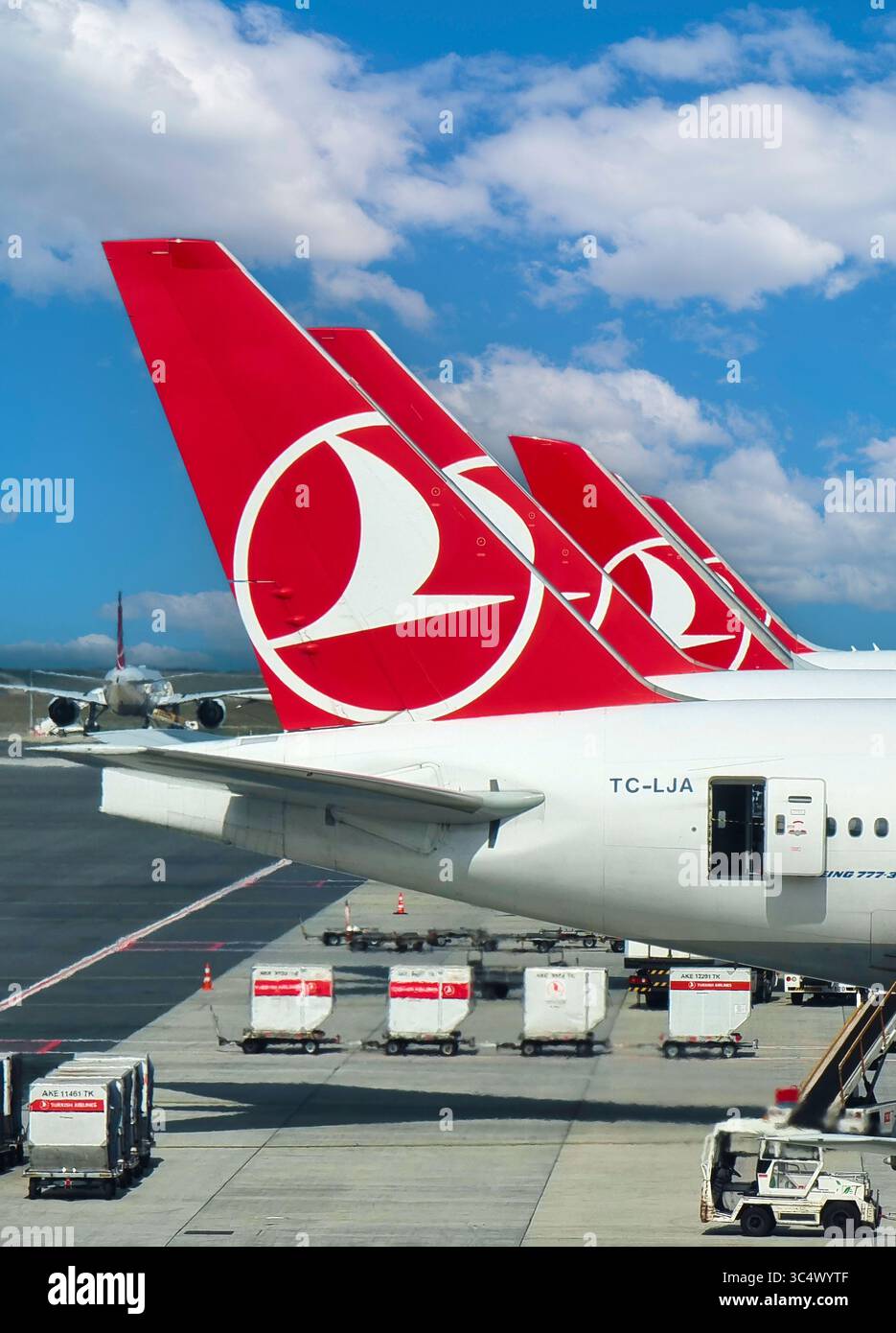 Turkish cargo istanbul airport hi-res stock photography and images - Alamy, image size:935x1390