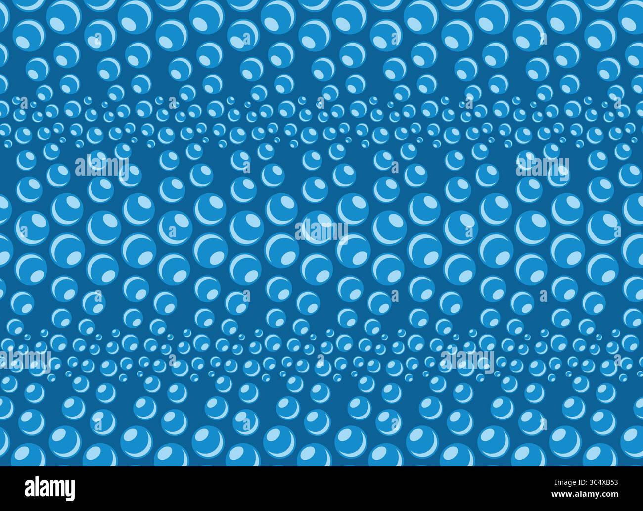 seamless blue background with bubbles. Stock Vector