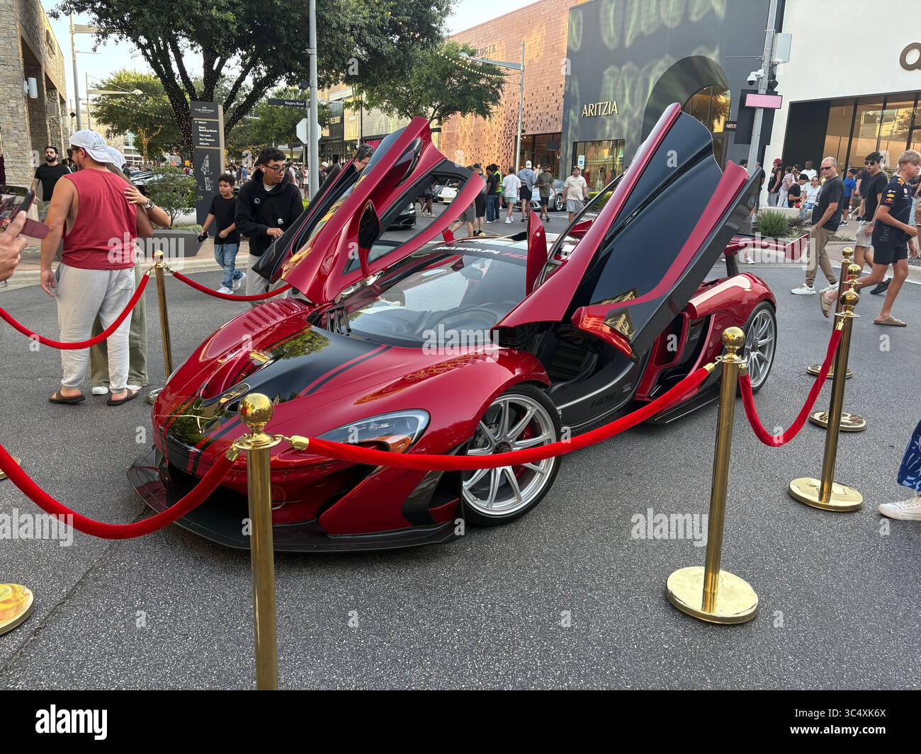 Red Mclaren P1 HDK - Smartphone Captured Stock Image Red Mclaren P1 HDK - Smartphone Captured Stock Image