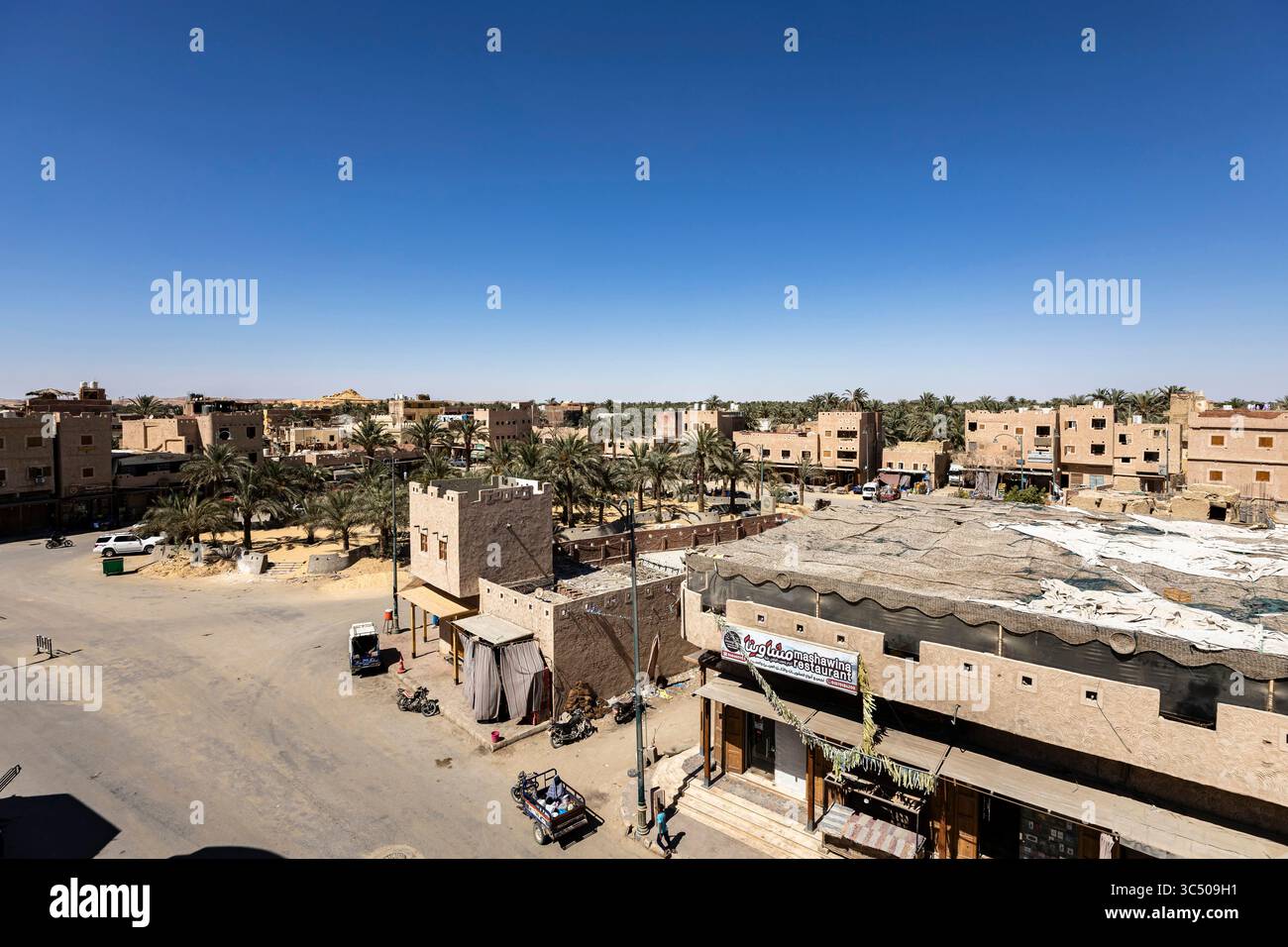 Siwa Oasis, downtown of town center, Siwa, Marsa Matrouh governorate, Egypt, North Africa, Africa Stock Photo