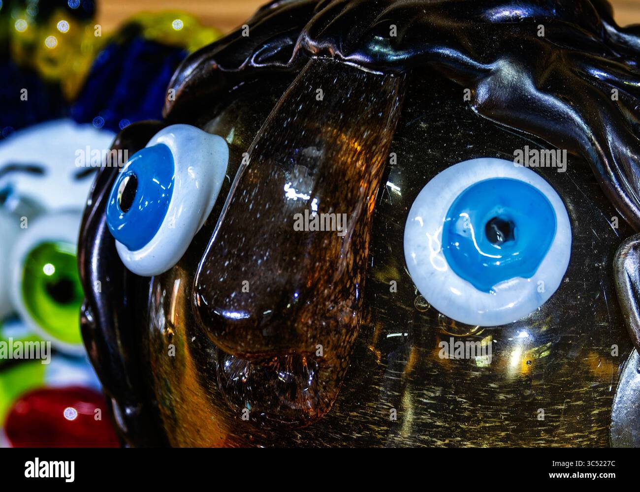 Glass ornaments in a gift store Stock Photo