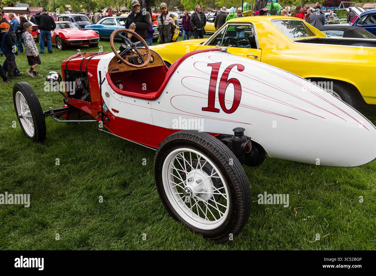 April 29, 2017, Moab, Utah, United States: A restored stock Ford 1916 Model T Indianapolis 500 racer in the Moab April Action Car Show in Moab, Utah. (Credit Image: © Jon G. Fuller / Vwpics/VW Pics via ZUMA Wire) Stock Photo