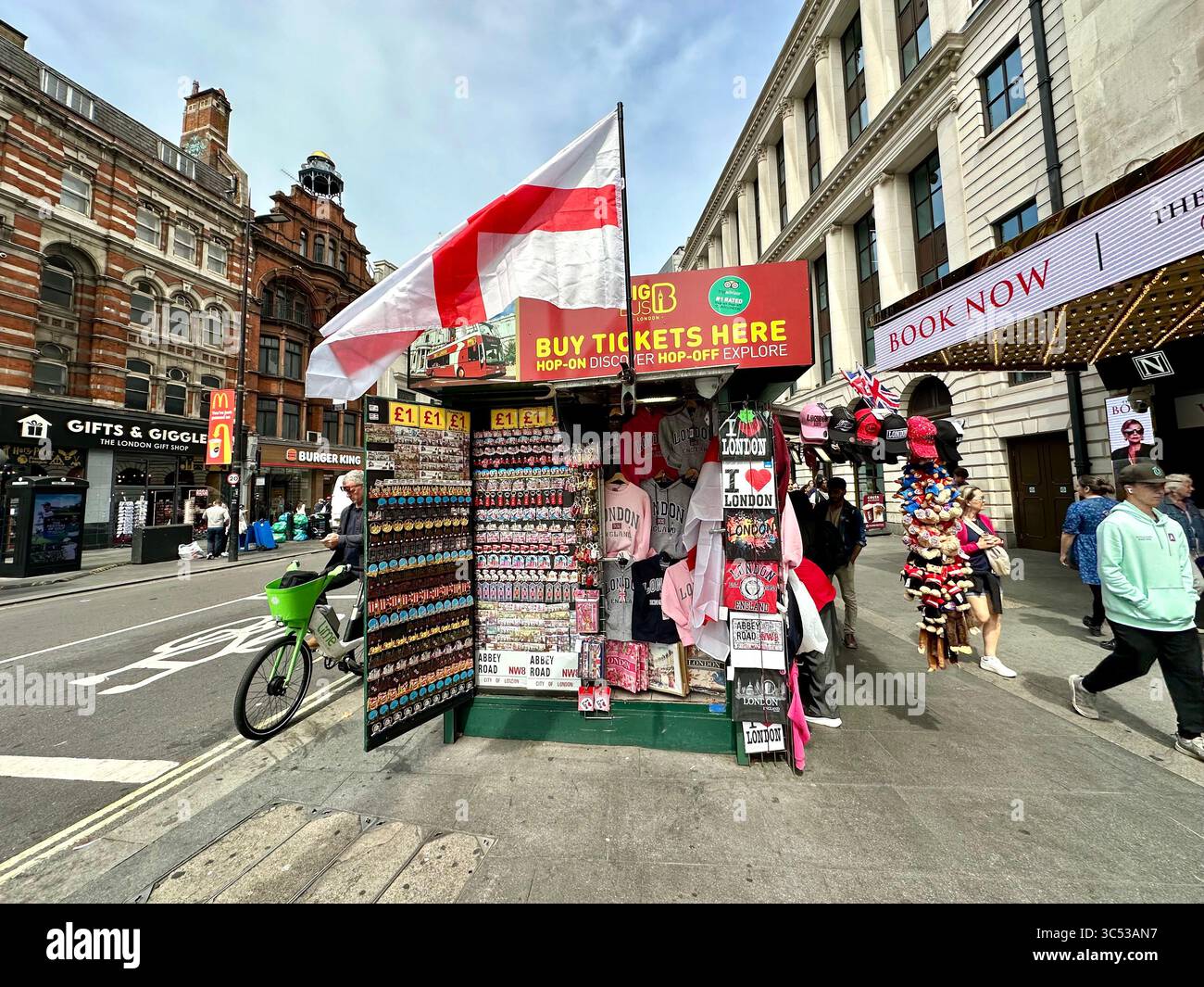 Souvenir stand in London, England - Smartphone Captured Stock Image