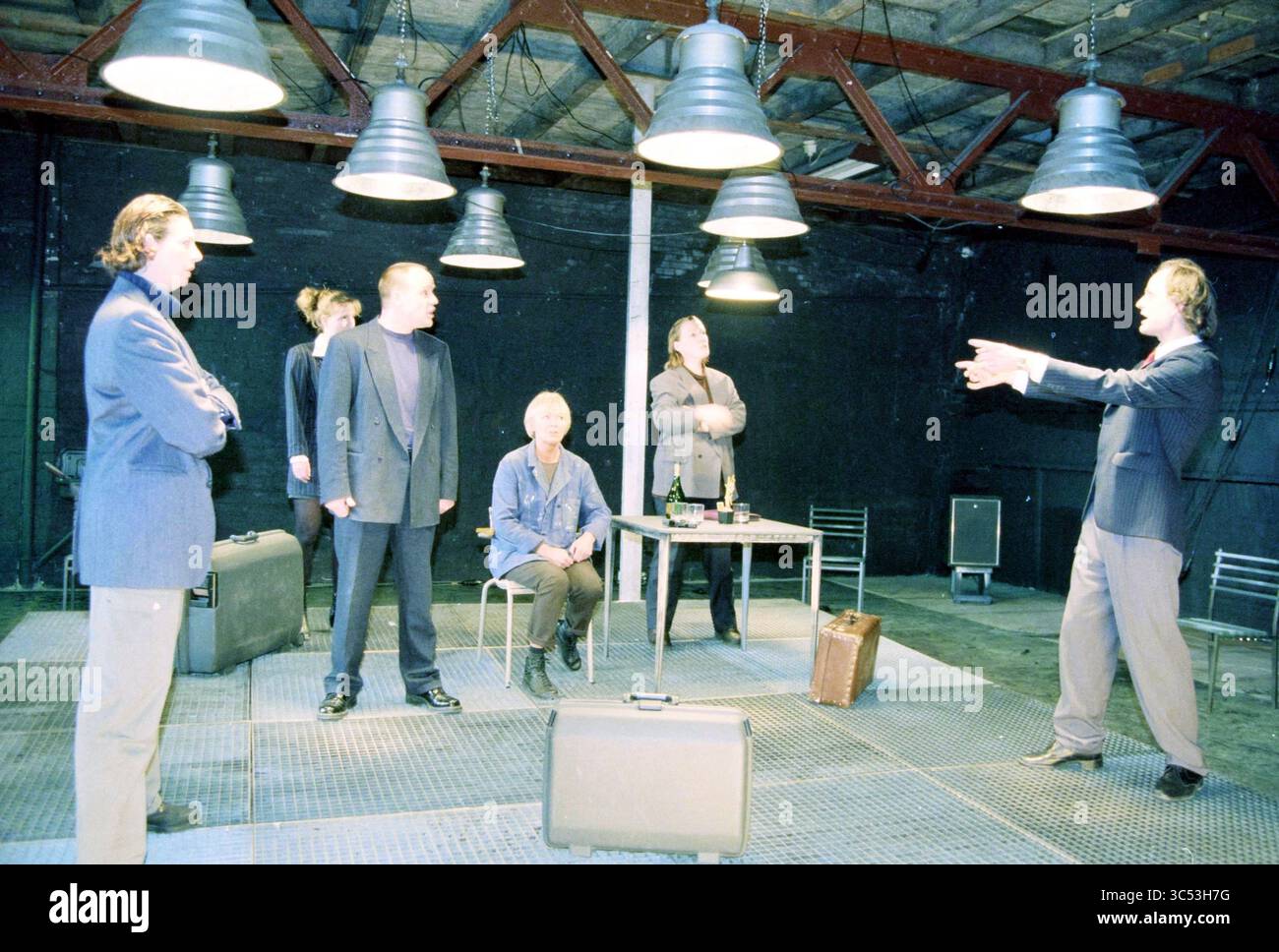 Dramatic theater rehearsal scene unfolds hi-res stock photography and ...