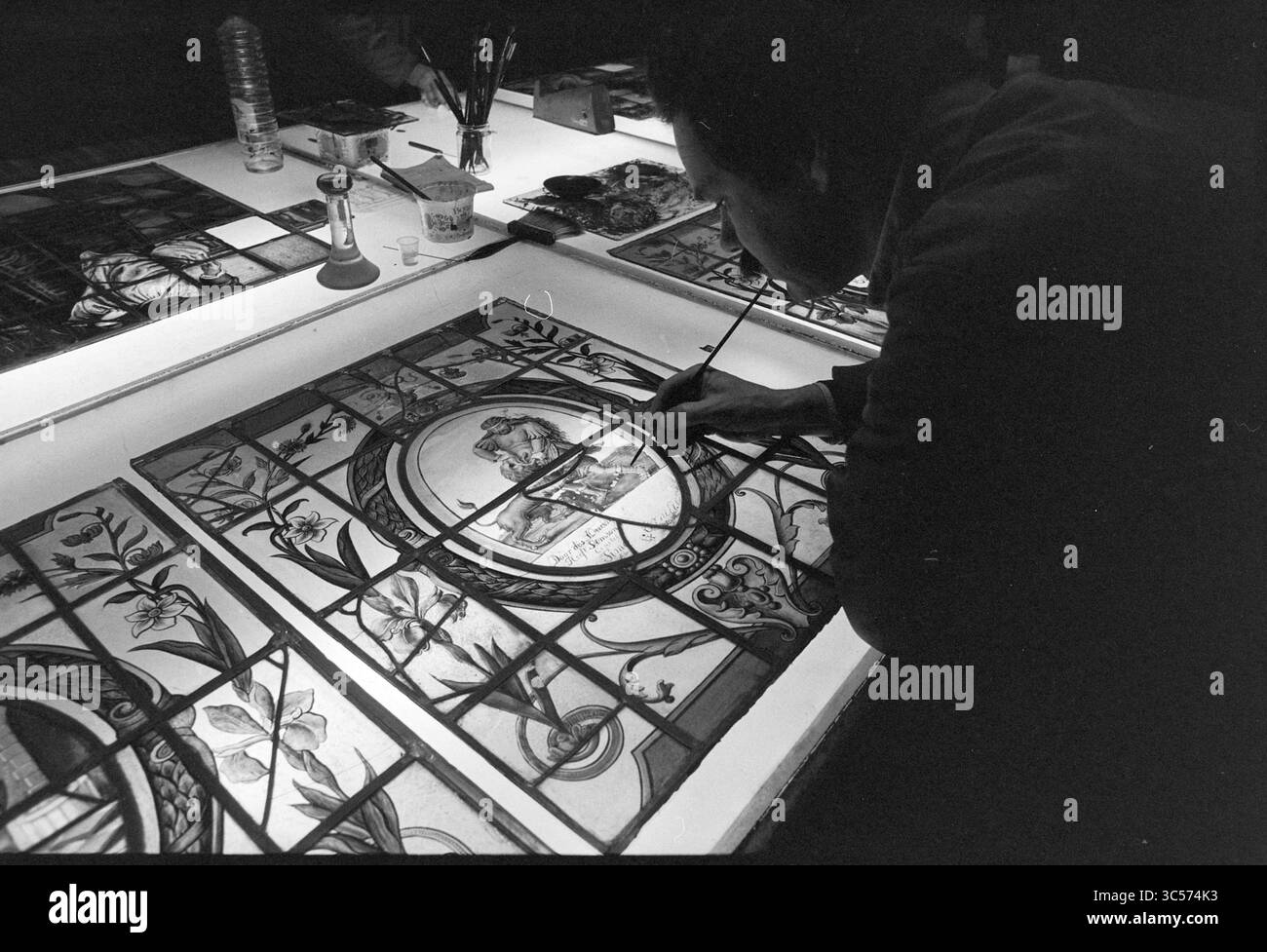 Stained glass designs Black and White Stock Photos \u0026 Images - Alamy, image size:1300x977