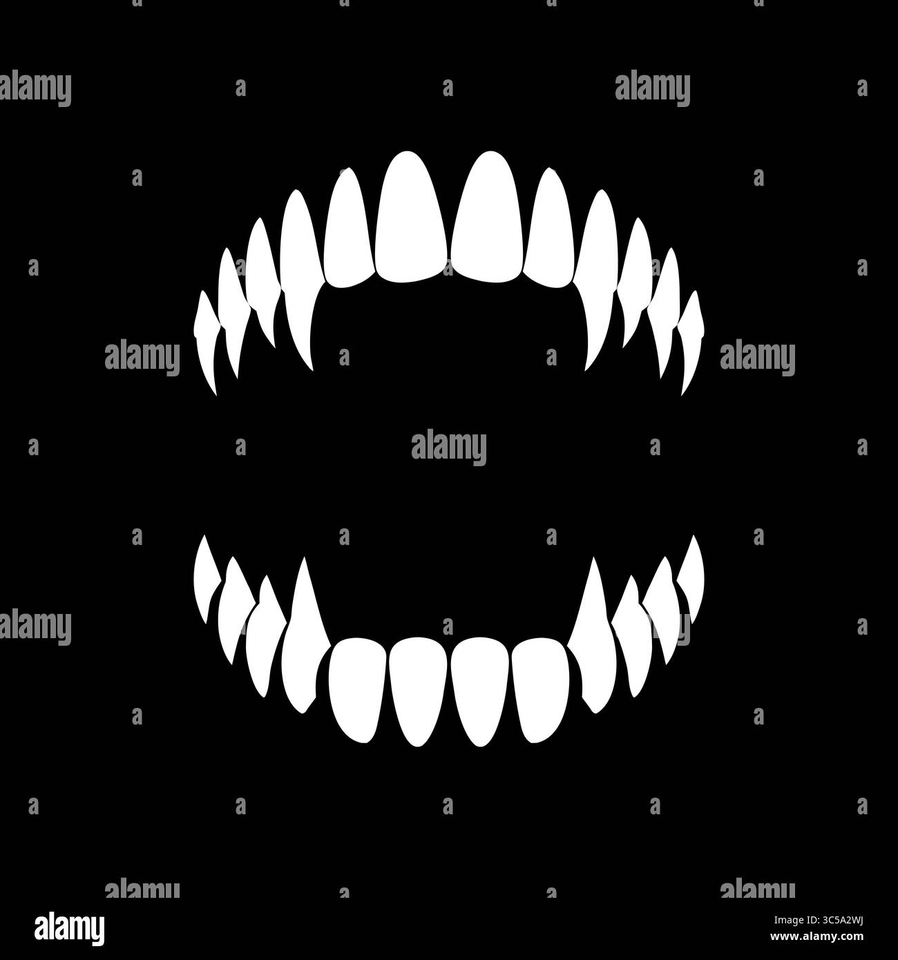 Sharp dentition Stock Vector Images - Alamy
