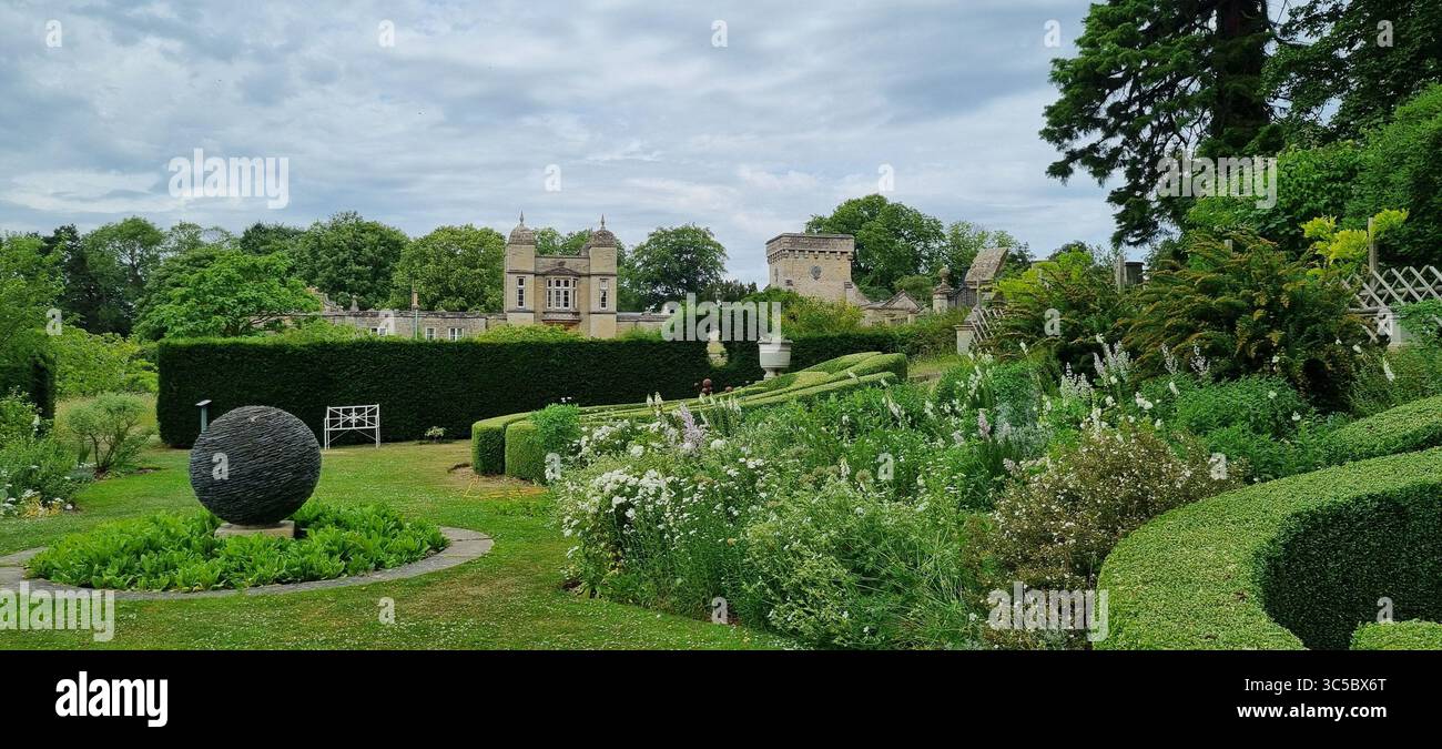 Easton Walled Gardens, Lincolnshire in Summer - Smartphone Captured Stock Image