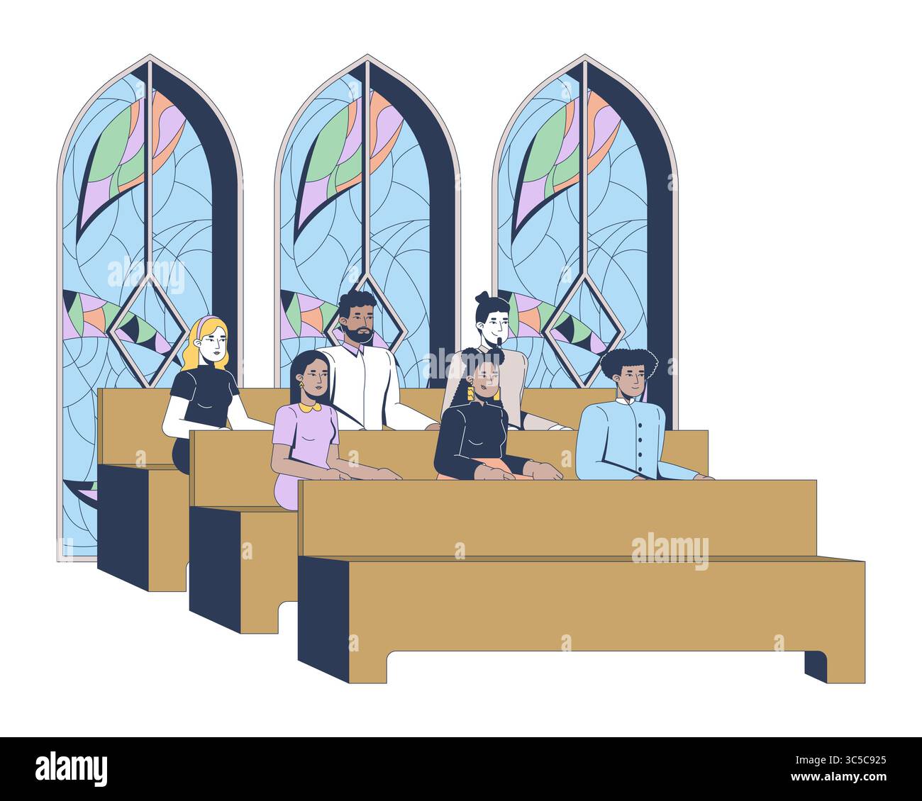 The congregation Cut Out Stock Images & Pictures - Alamy