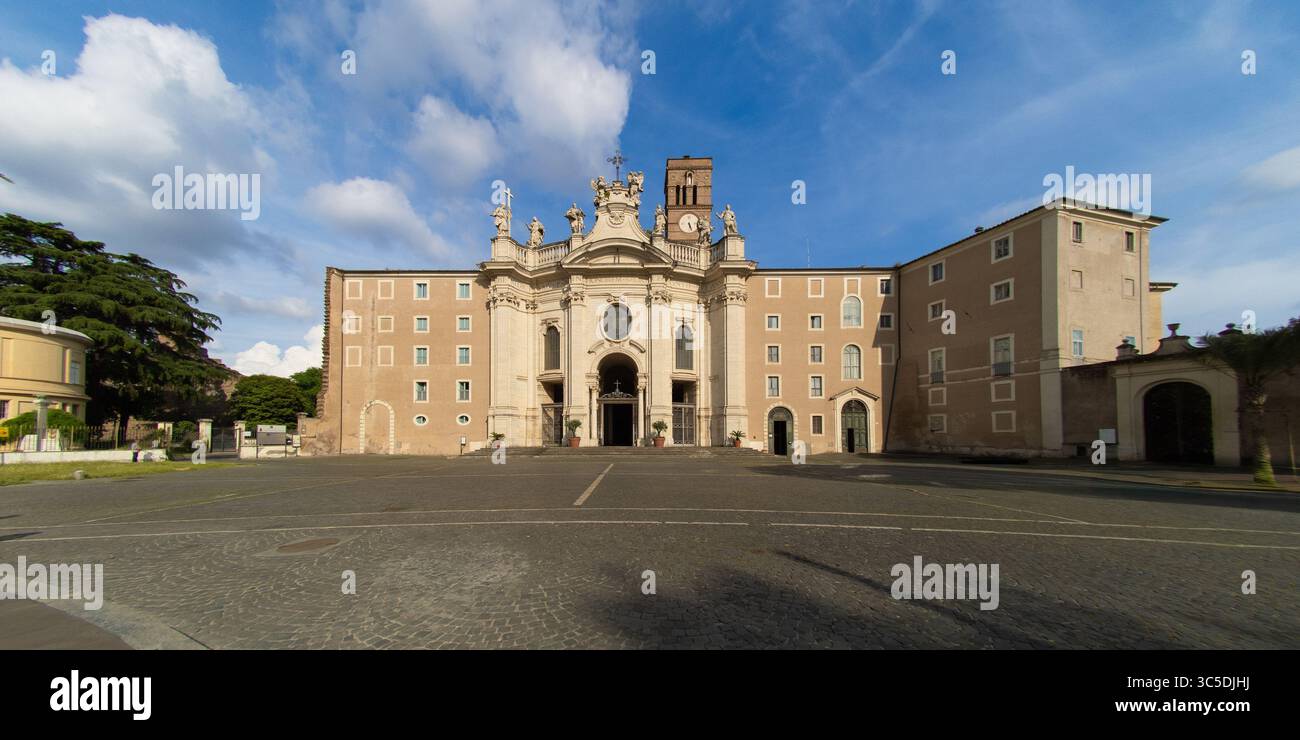 Basilica di Santa Croce in Gerusalemme baroque styled church in Rome ...