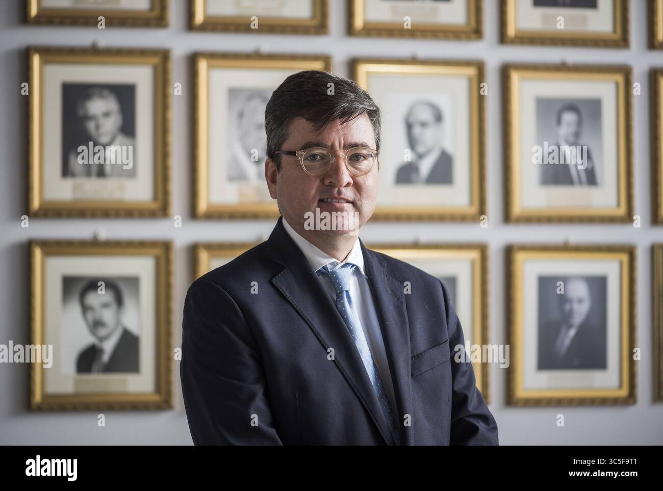 September 11, 2018: 12 setiembre 2018. CÃÂmara de Comercio, Barrio Tounon. .Entrevista con el actual diputado del PUSC Pedro MuÃÂ±oz sobre un proyecto de ley de pensiones y pluses salariales..Foto: Eyleen Vargas /Agencia Ojo por OJo. (Credit Image: © Eyleen Vargas/La Nacion via ZUMA Press) Stock Photo