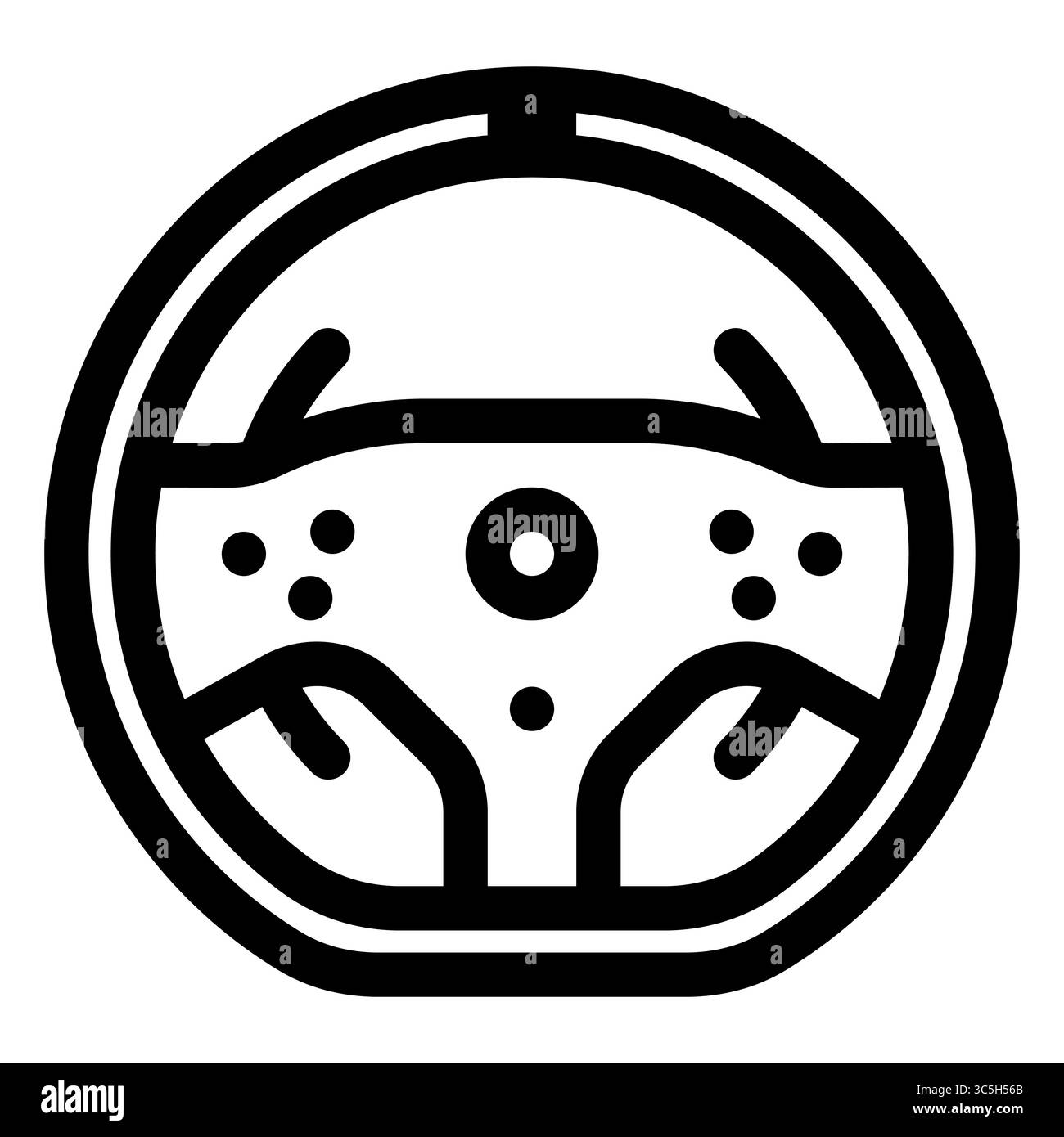 Sim racing steering wheel icon. sim racing gear. Outline style. 48x48 ...