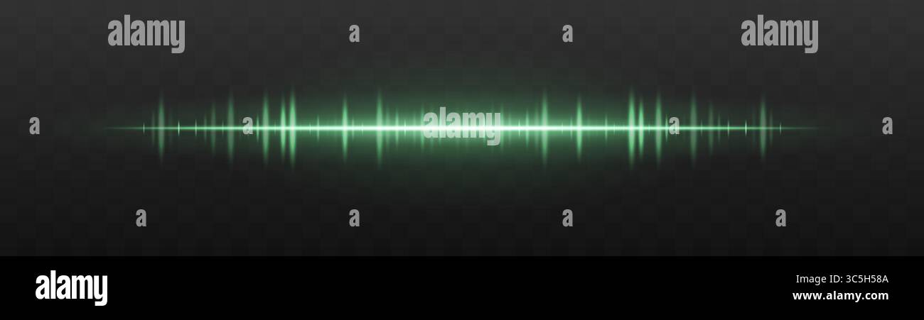 High contrast soundwave waveform hi-res stock photography and images ...