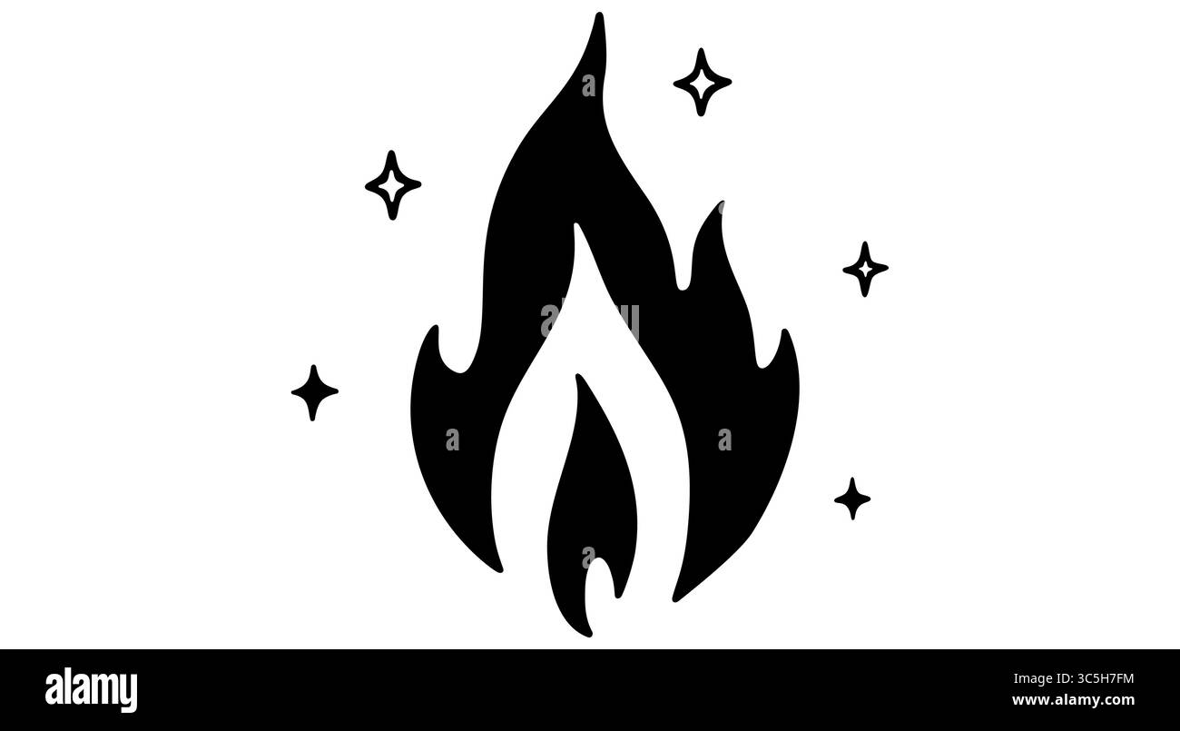 Fire, flame, bonfire. Flame fire icon Stock Vector Image & Art - Alamy