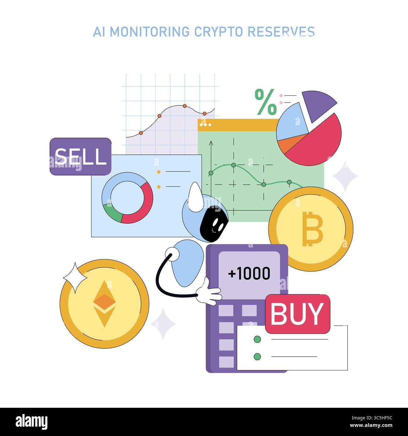 Cryptocurrency buy sell Stock Vector Images - Alamy