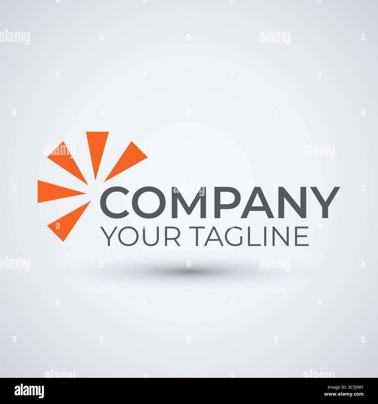 Sun Logo Simple Minimal Vector Logo Design Stock Vector