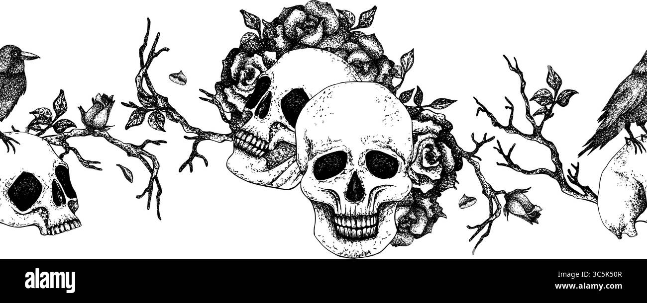 Dead roses branches Stock Vector Images - Alamy