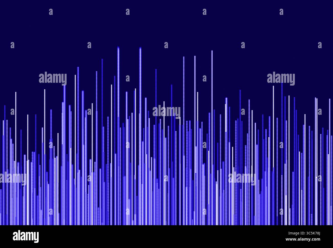 Abstract visualization depicting vertical gradient bars in shades of ...