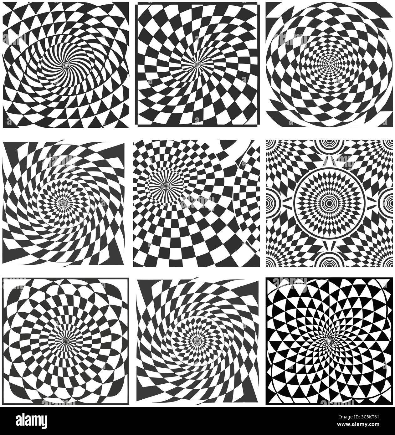 Set of Geometric Patterns on White Background Stock Vector Image & Art ...