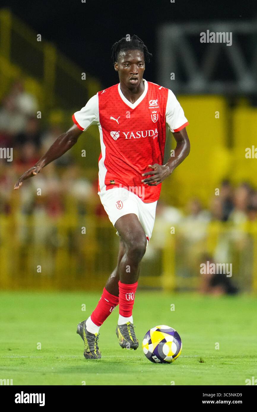 Patrick Zabi (Reims), JULY 30, 2025 - Football / Soccer : Stade de ...