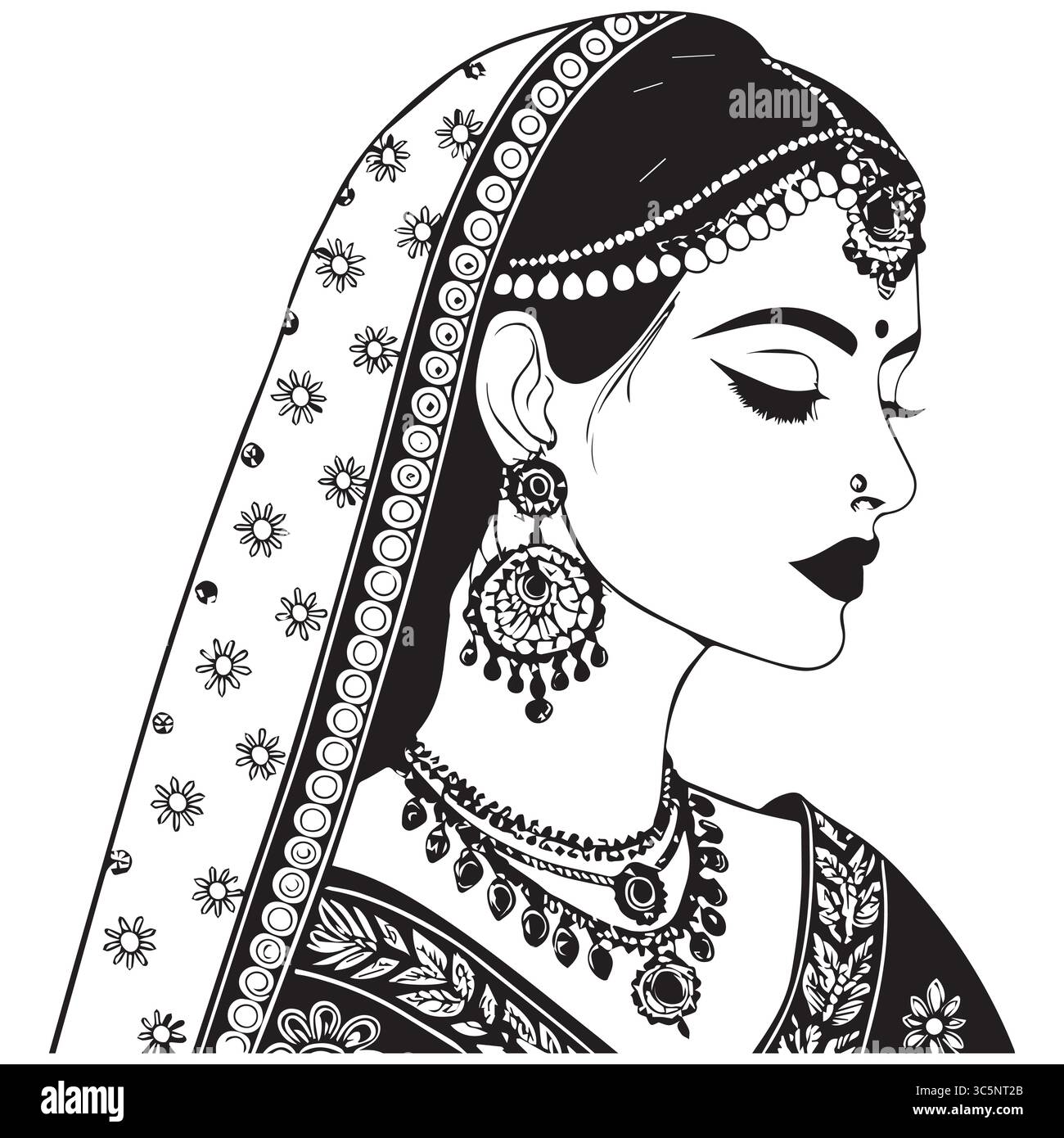 Stunning white dress Stock Vector Images - Alamy