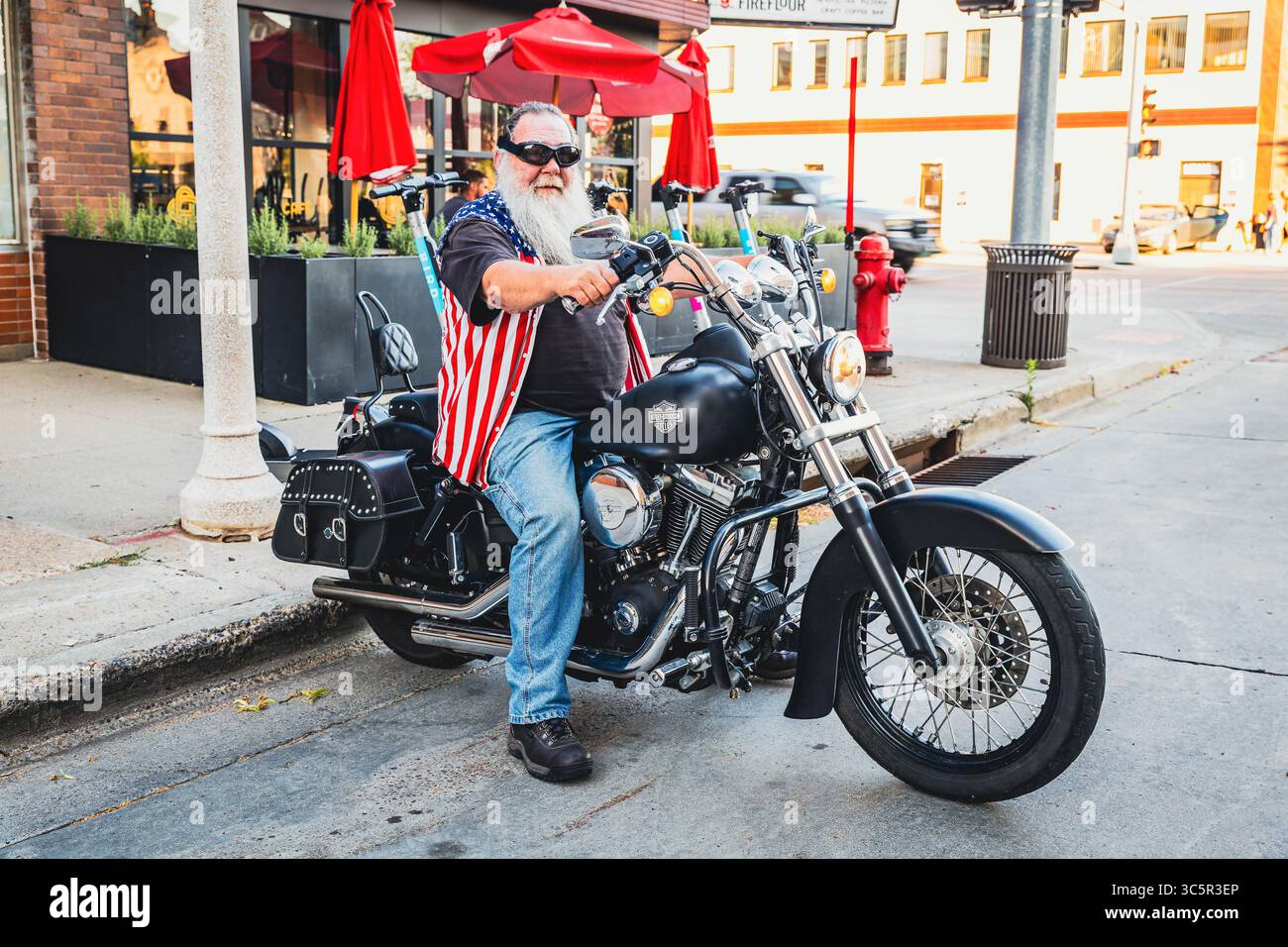 Bismarck, ND, USA - July 08, 2025: An iconic American Harley-Davidson ...