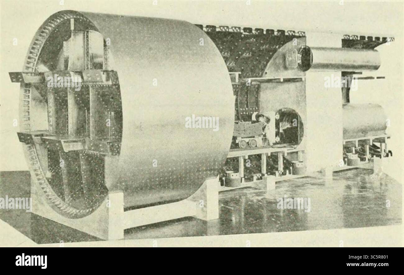 Compressing Shield Model of a compressed air shield as used for the Pensylvania Railroad ...