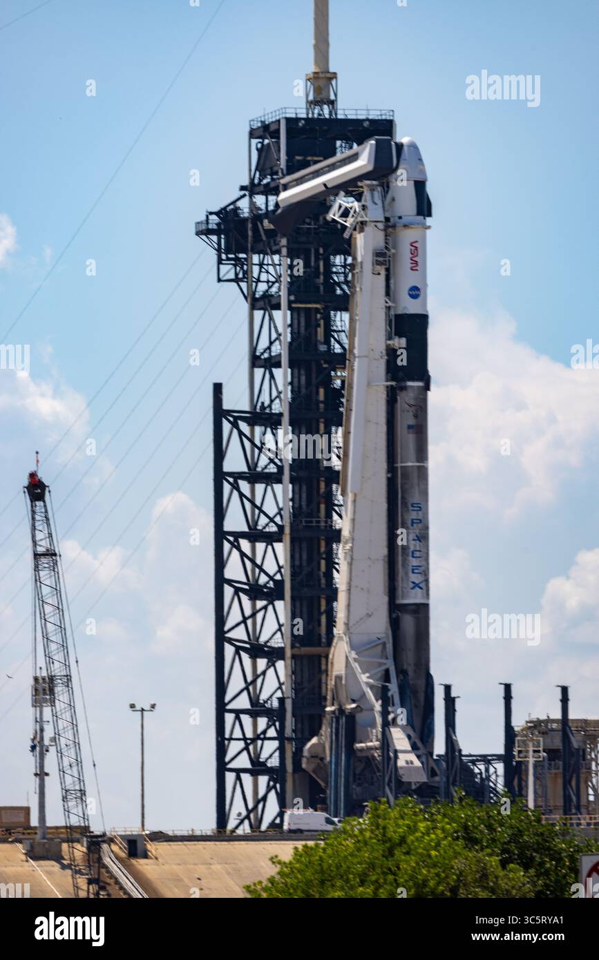 During remote camera setup SpaceX NASA Crew 11 with Falcon 9 B1094-3 ...