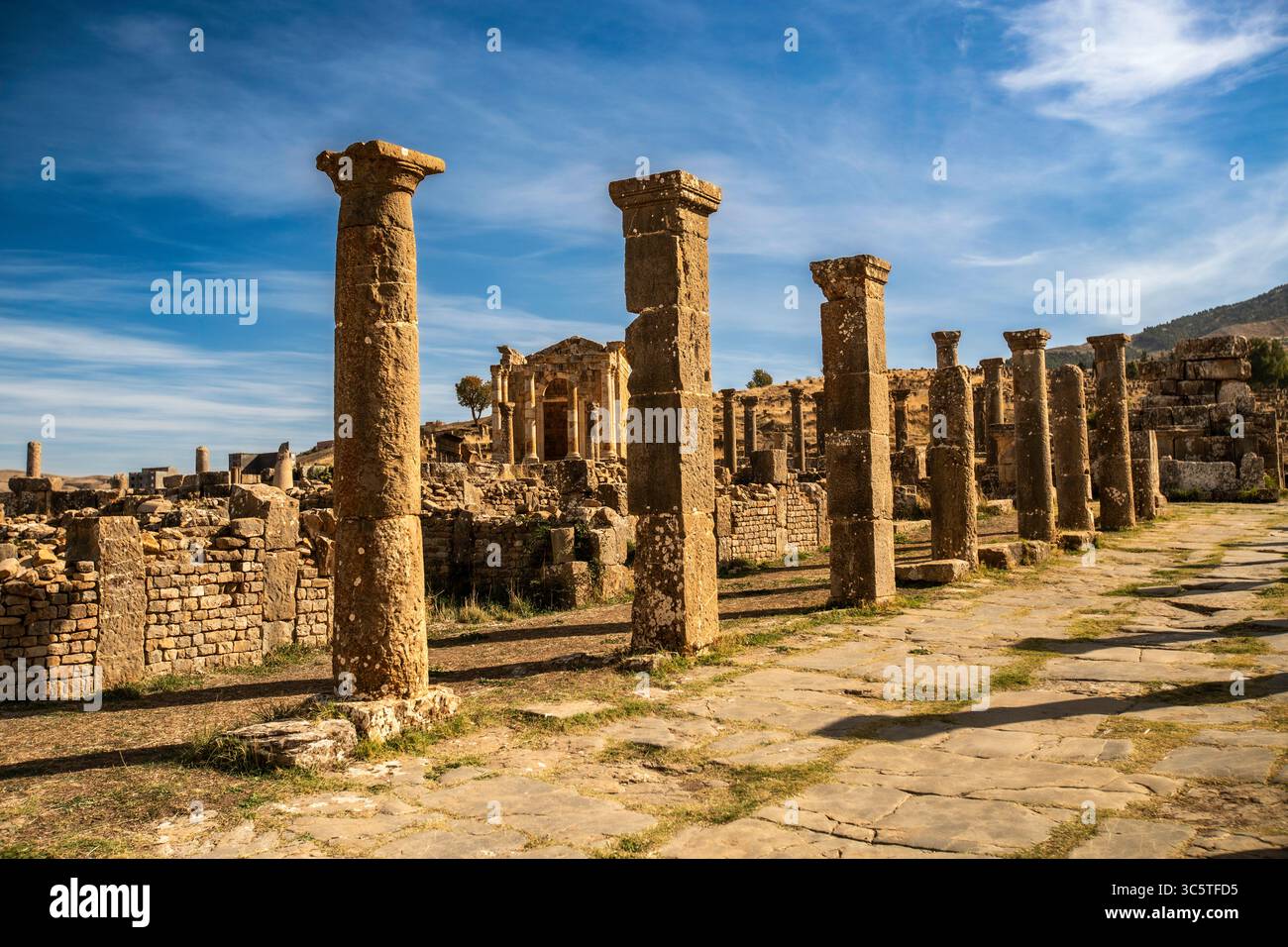 Aicent Rome Collums A striking low-angle shot showcases a series of remarkably preserved ...